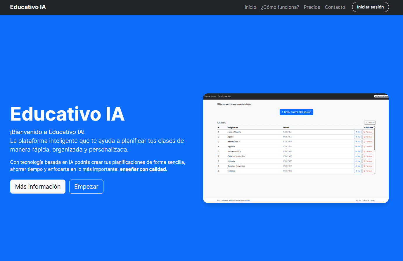 Educativo IA preview